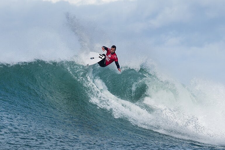 Two-time event winner Joel Parkinson (AUS) netted both the day's highest single-wave score, 9.77, and two-wave heat total, 18.84.