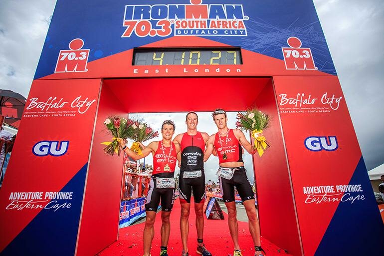 Cunnama and Swallow see fairy-tale finish at IRONAMN 70.3 South Africa